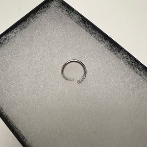 BVLA 1mm Blaze 3 White gold 16g 5/16” seam ring with genuine diamonds